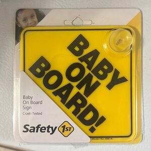 Baby On Board! Sign Safety 1st